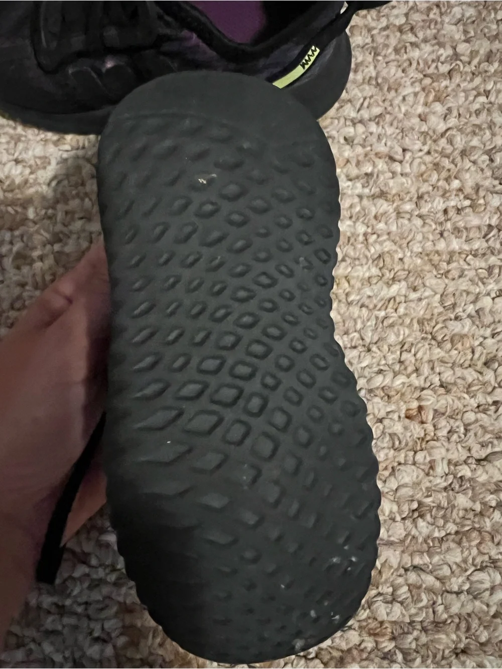 adidas Kids Black and Purple Athletic Sneakers